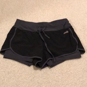 Avia black workout track shorts